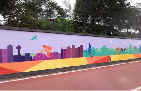 盐亭墙体彩绘-围墙