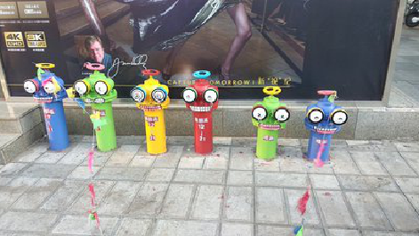 盐亭商业区彩绘