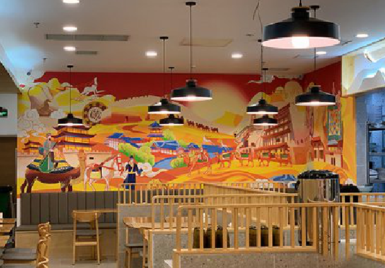 盐亭商业空间彩绘介绍。