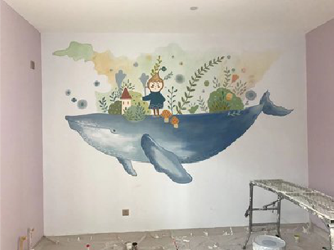 盐亭手绘墙的特点及优势。